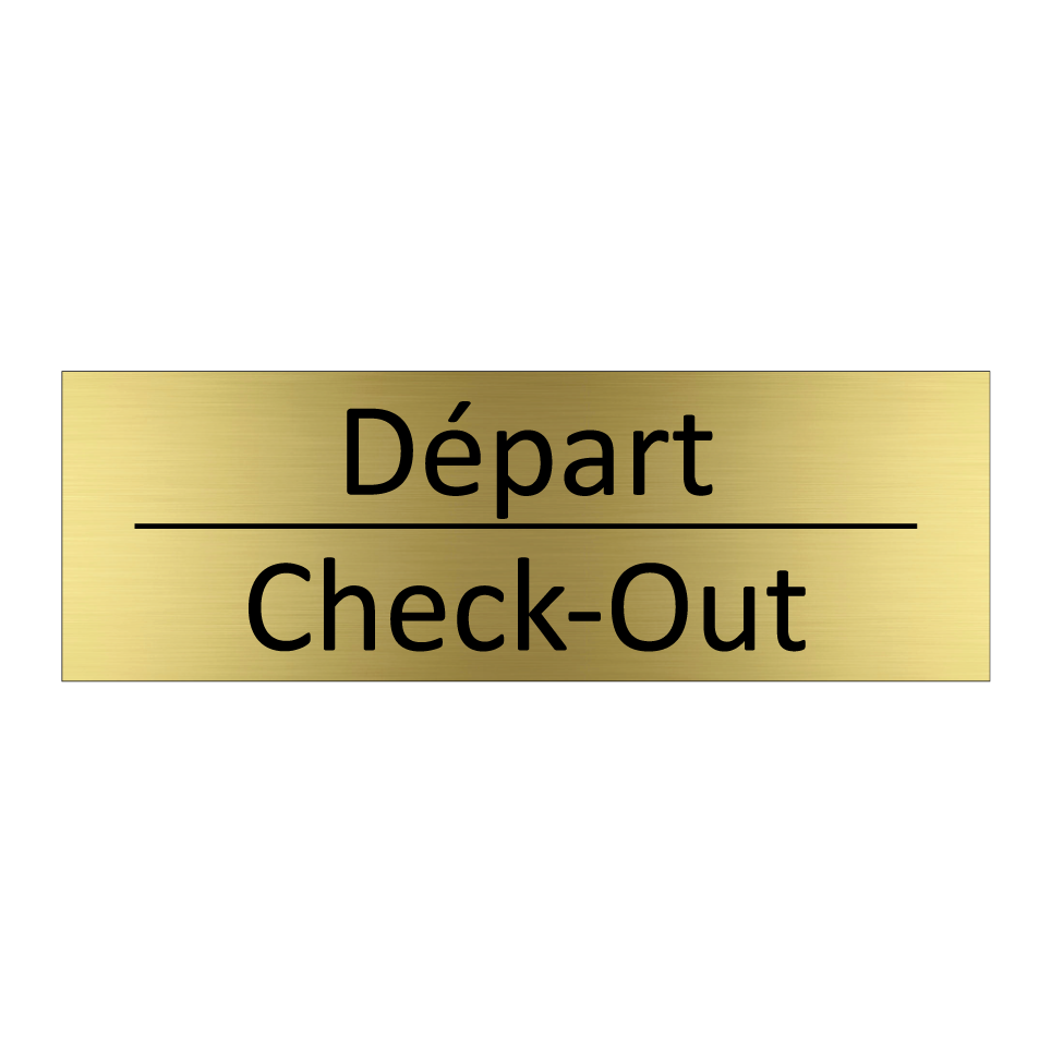 Départ - Check-Out