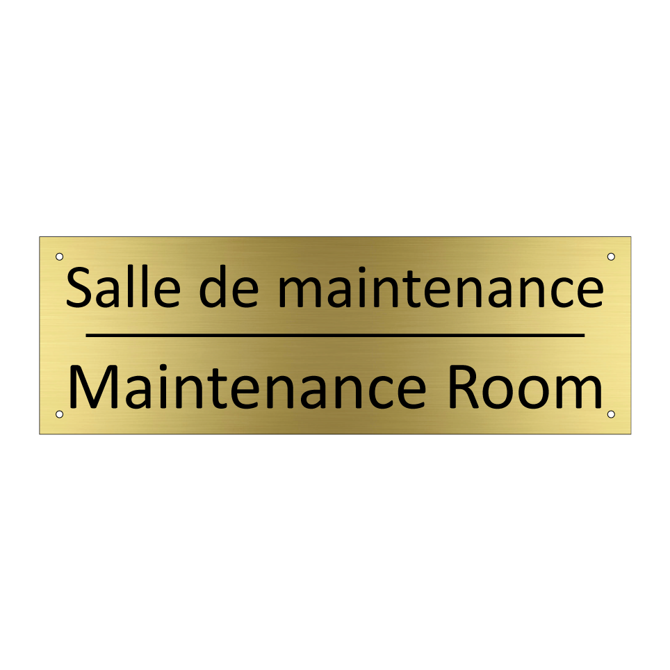 Salle de maintenance - Maintenance Room