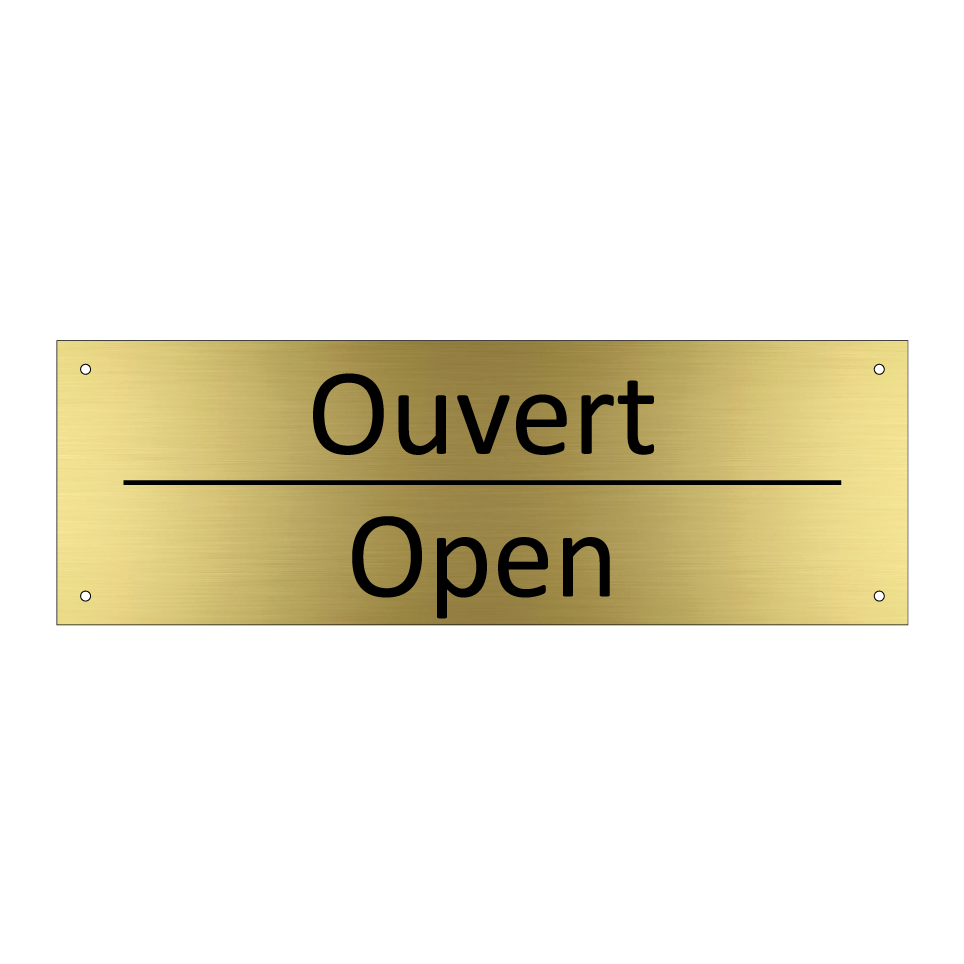 Ouvert - Open