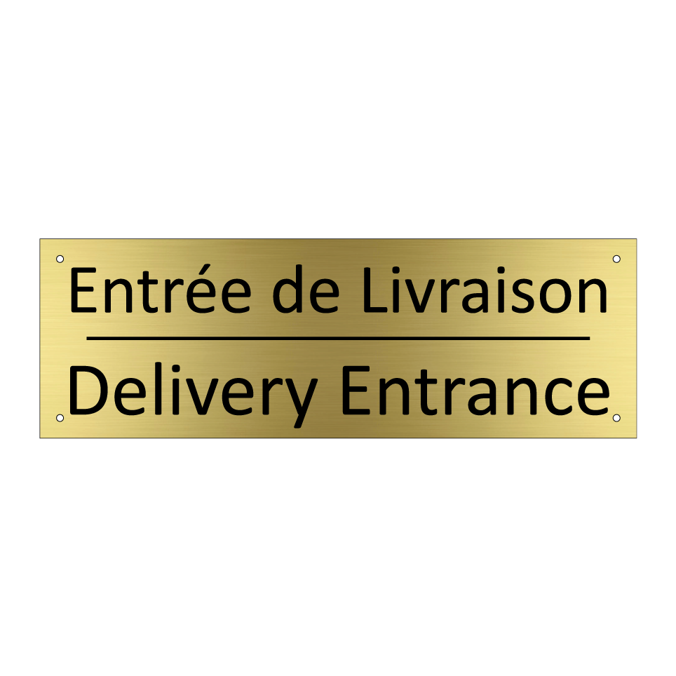 Entrée de Livraison - Delivery Entrance