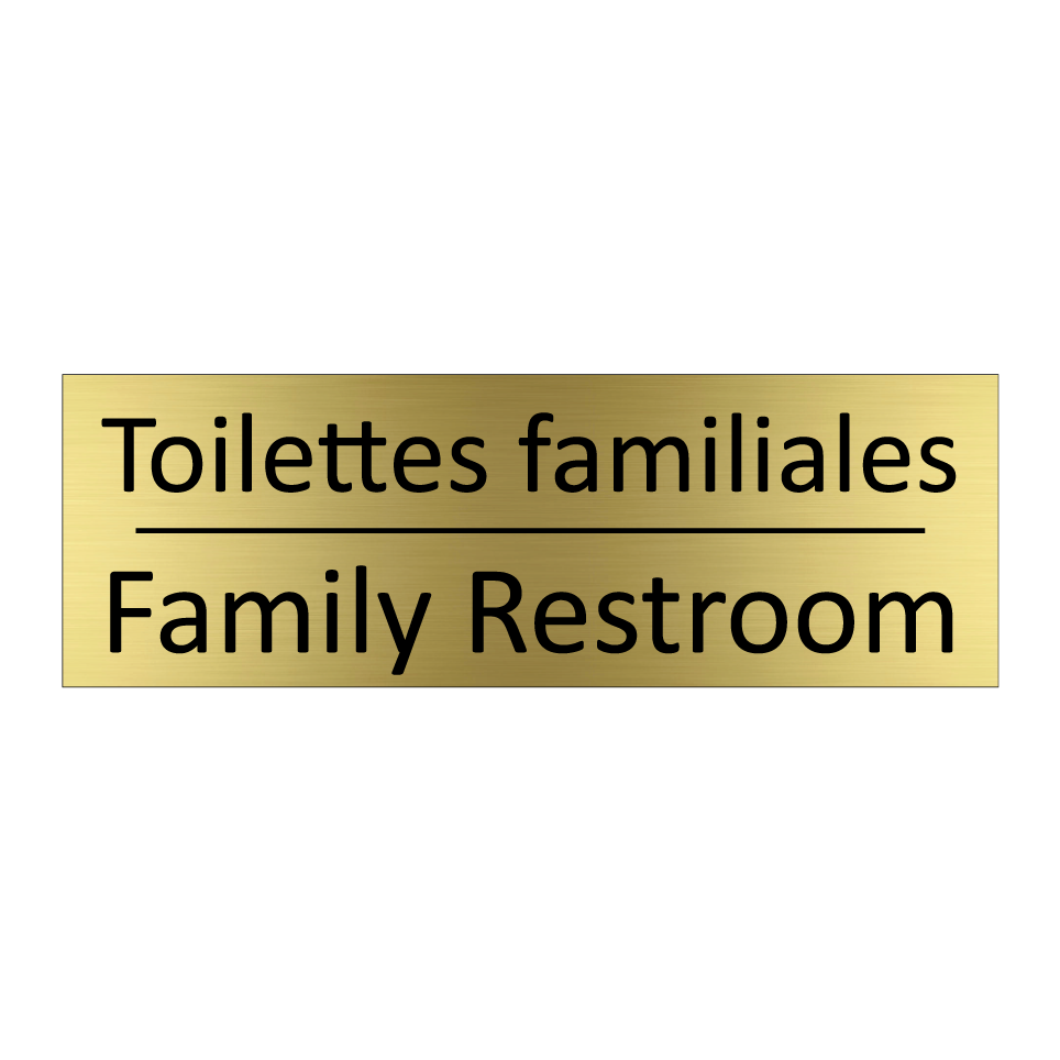 Toilettes familiales - Family Restroom