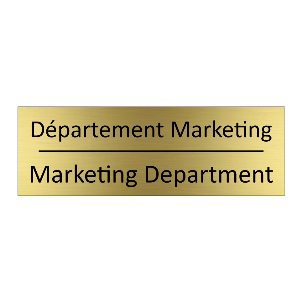 Département Marketing - Marketing Department