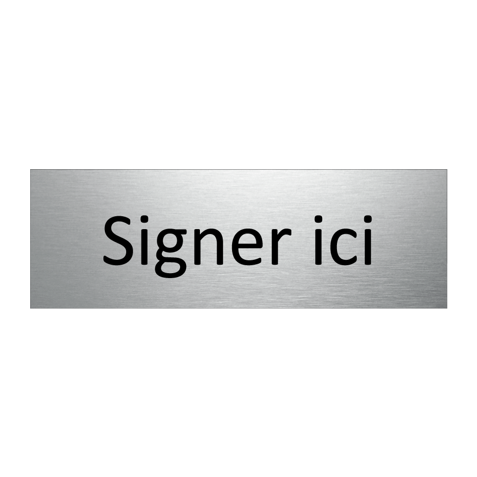 Signer ici