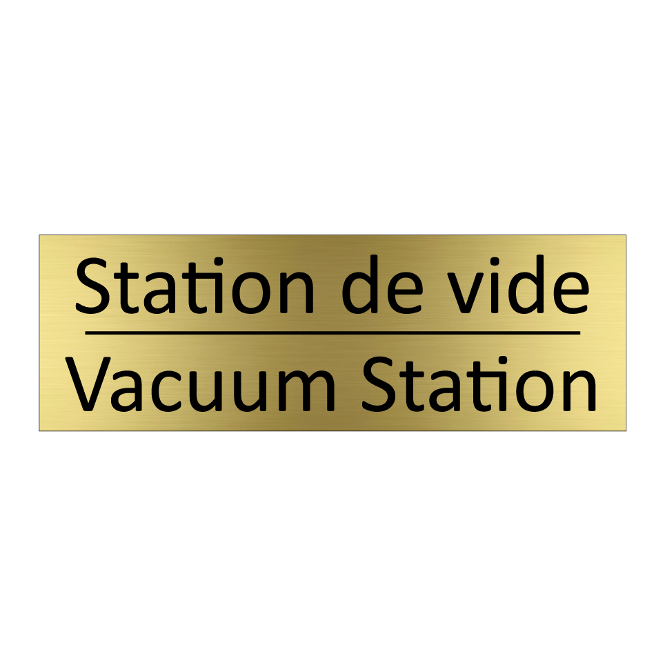 Station de vide - Vacuum Station
