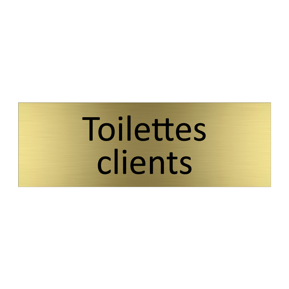 Toilettes clients