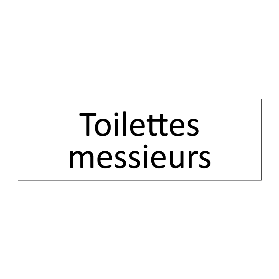 Toilettes messieurs