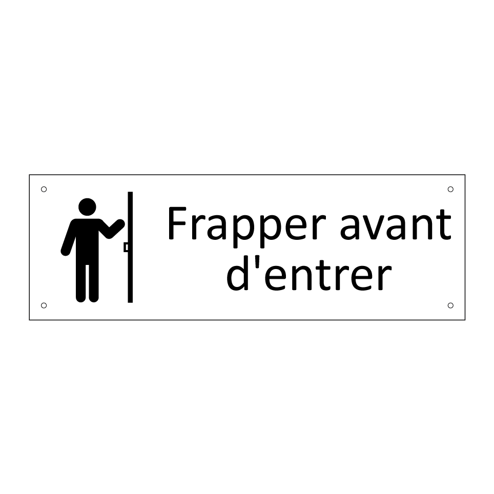 Frapper avant d'entrer