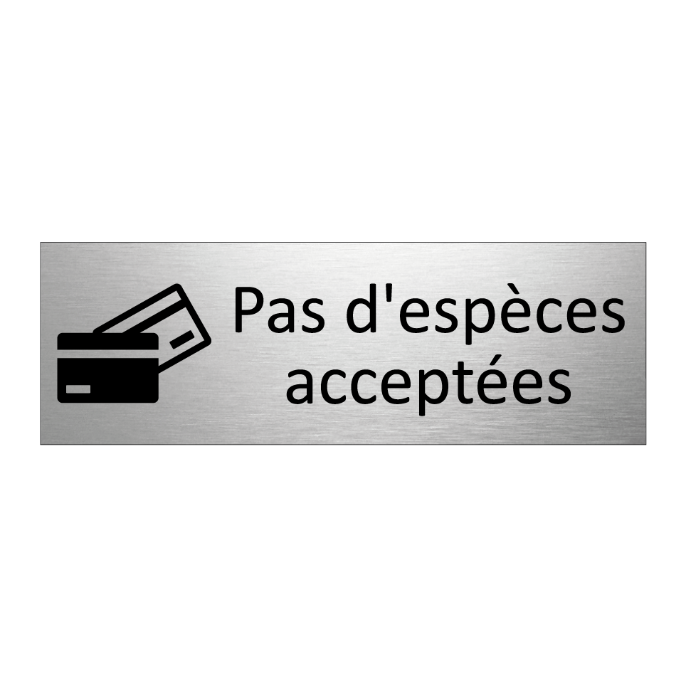 Pas d'espèces acceptées