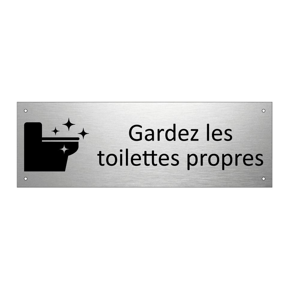 Gardez les toilettes propres