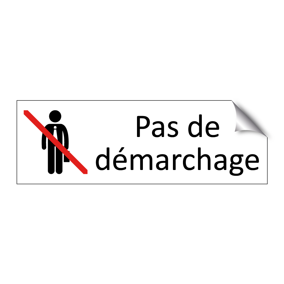 Pas de démarchage