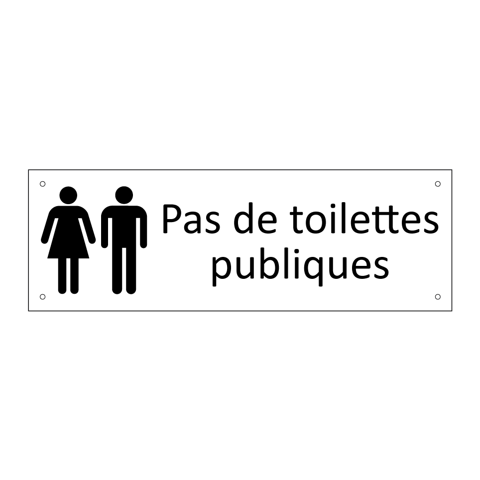 Pas de toilettes publiques