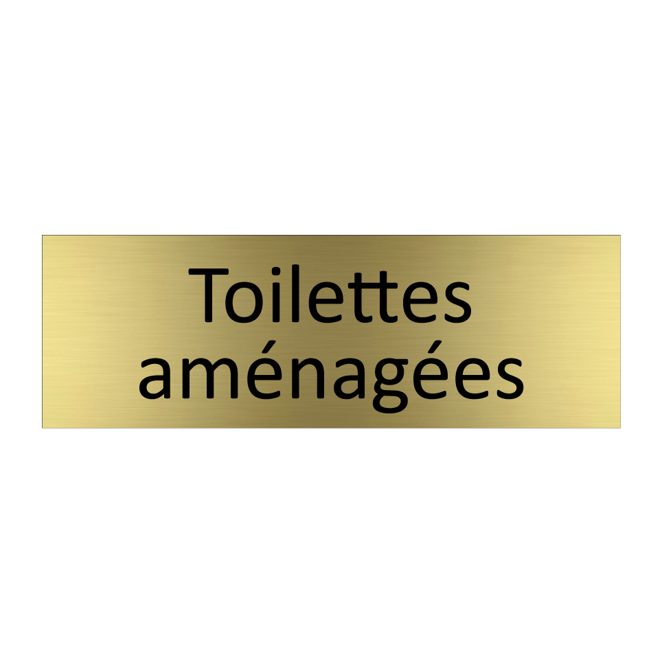 Toilettes aménagées