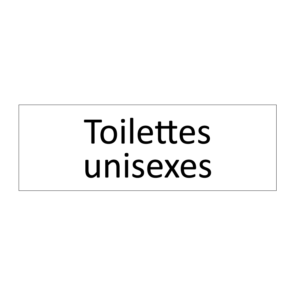 Toilettes unisexes