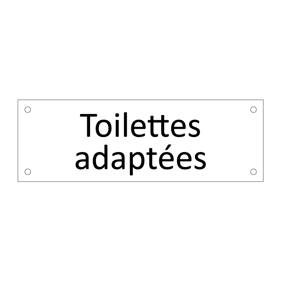 Toilettes adaptées
