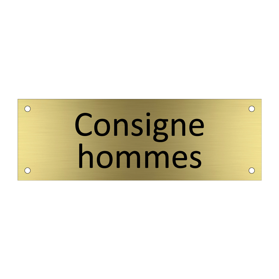 Consigne hommes