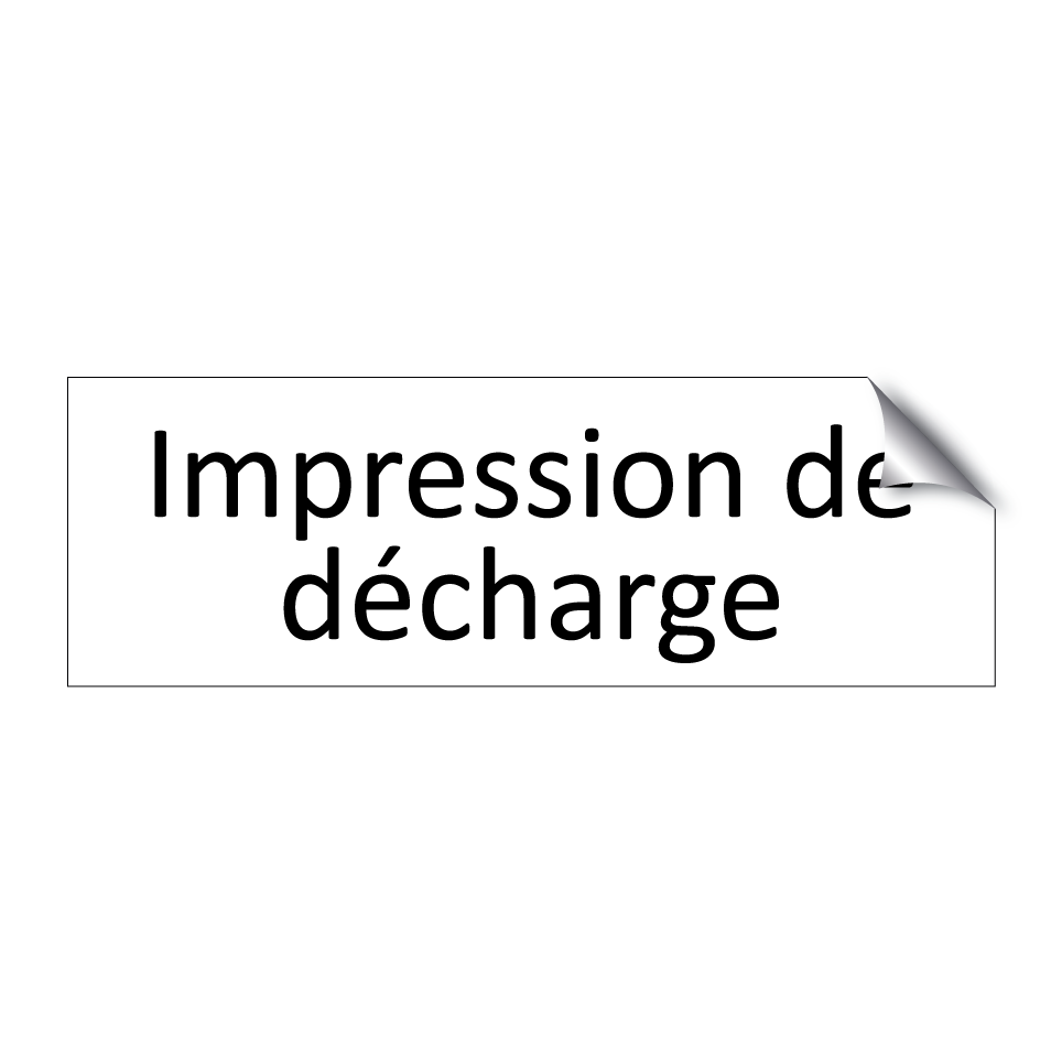 Impression de décharge