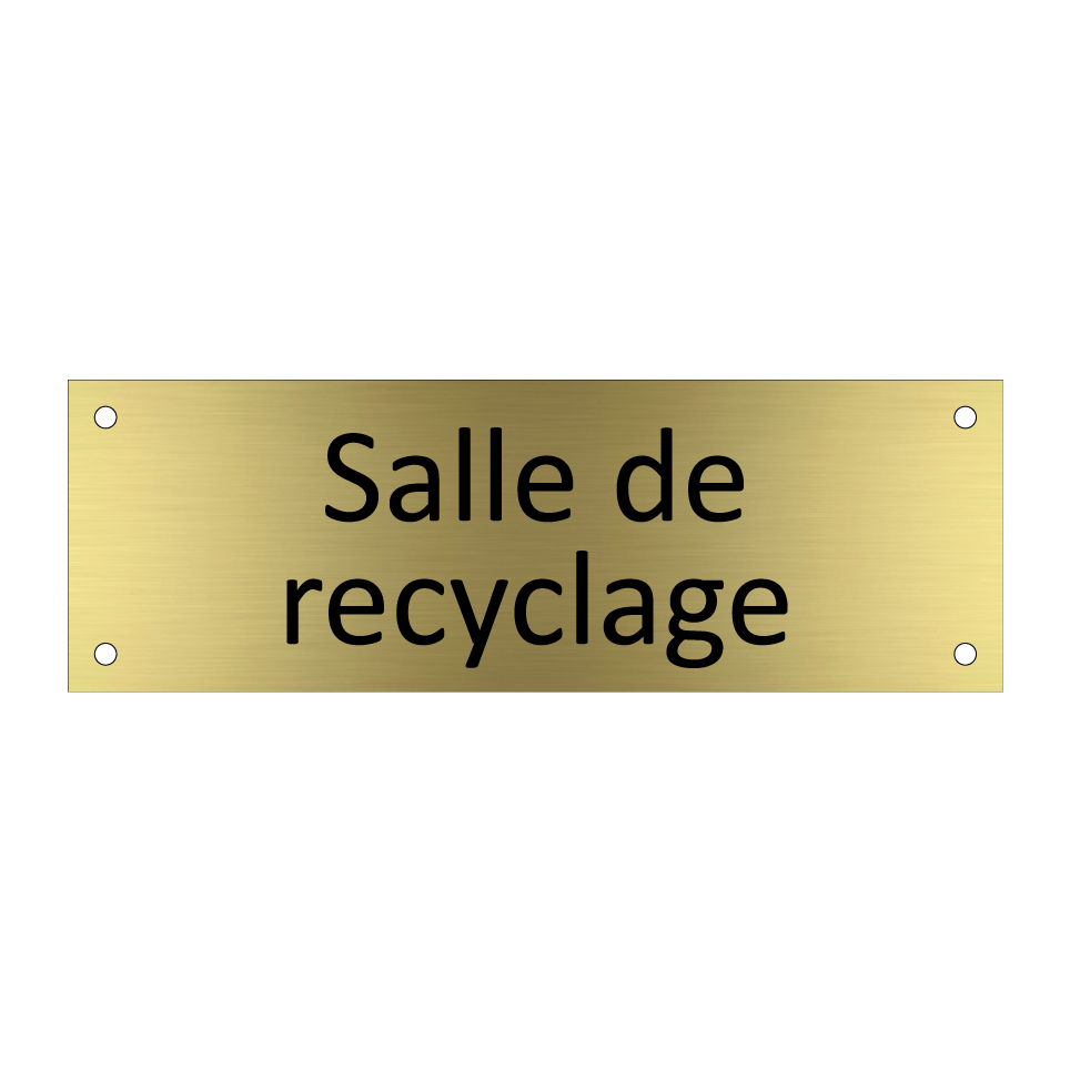 Salle de recyclage