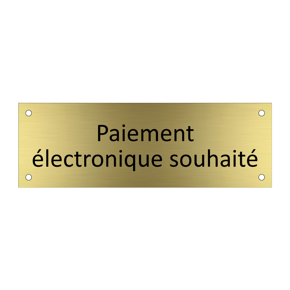 Paiement électronique souhaité
