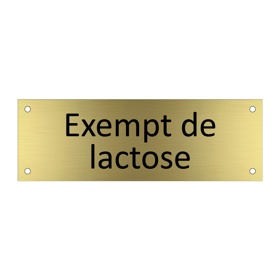 Exempt de lactose