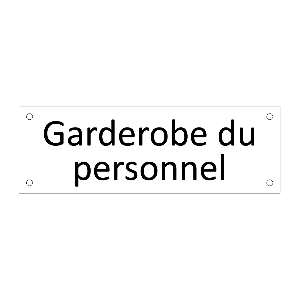 Garderobe du personnel