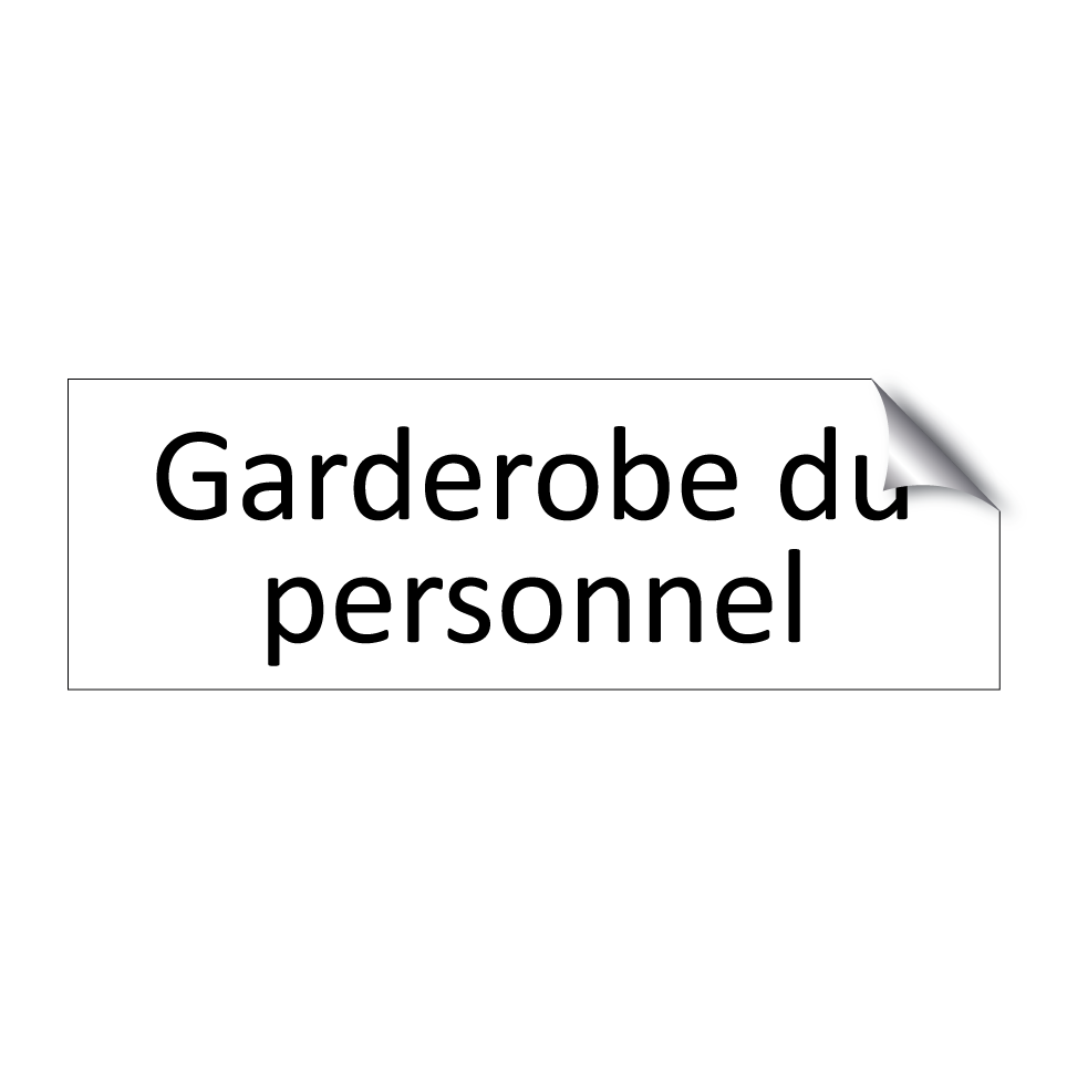 Garderobe du personnel