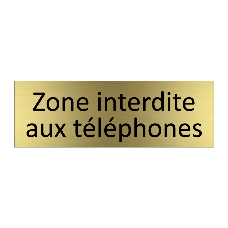 Zone interdite aux téléphones