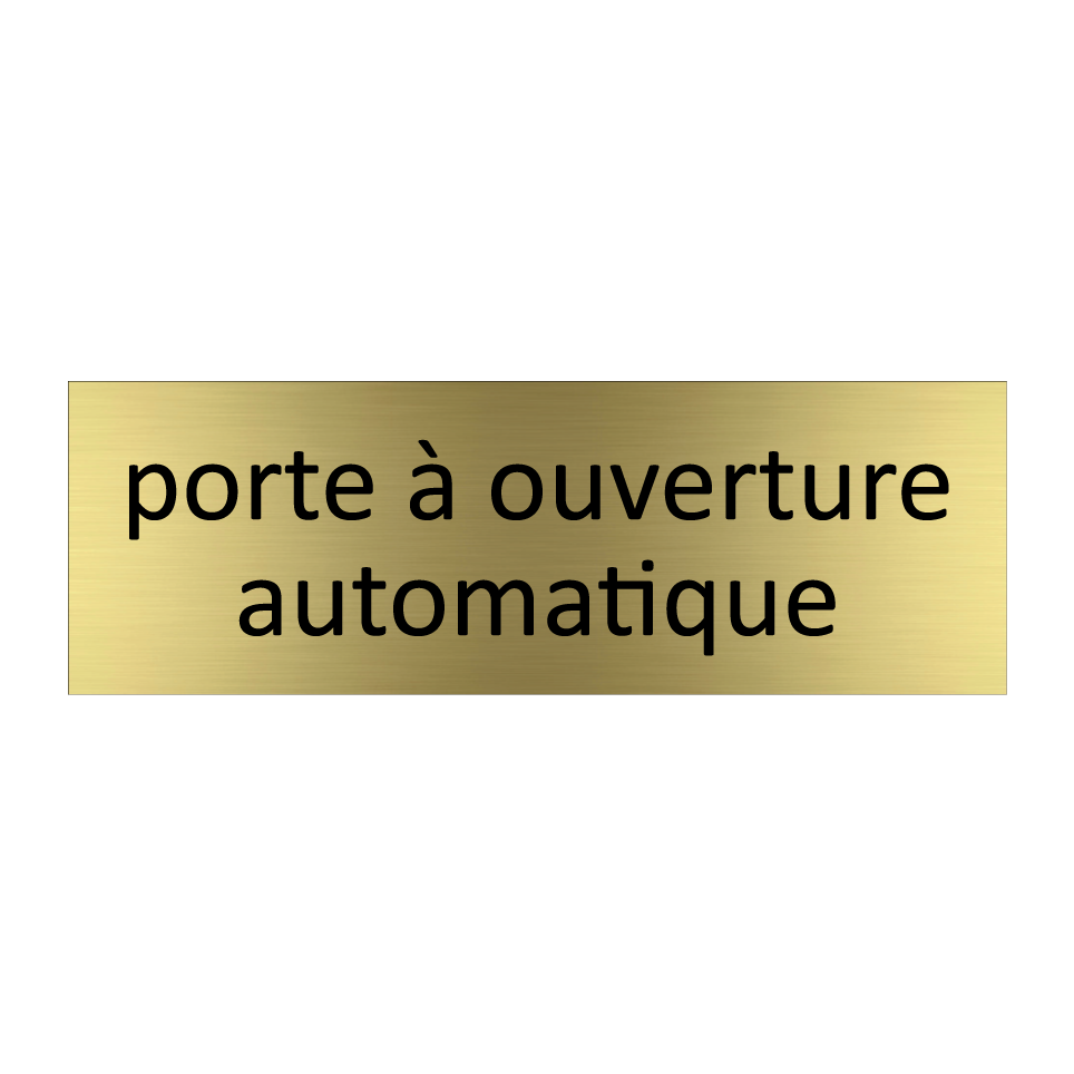 porte à ouverture automatique