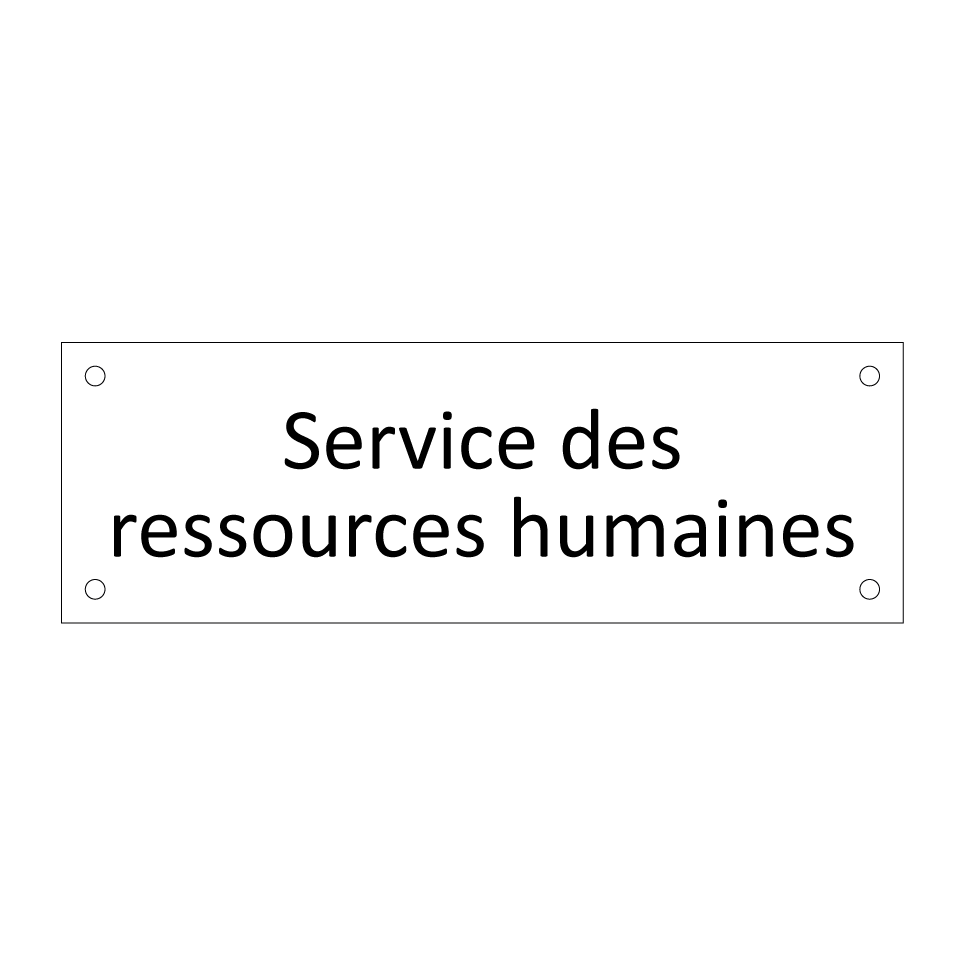 Service des ressources humaines