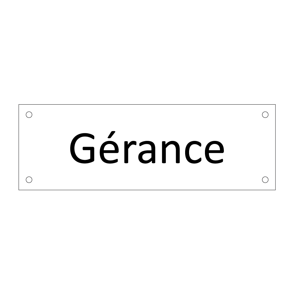 Gérance & Gérance & Gérance
