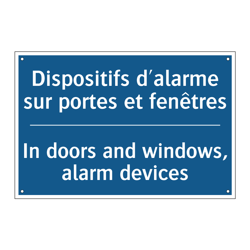 Dispositifs d'alarme sur portes  /.../ - In doors and windows, alarm devices /.../