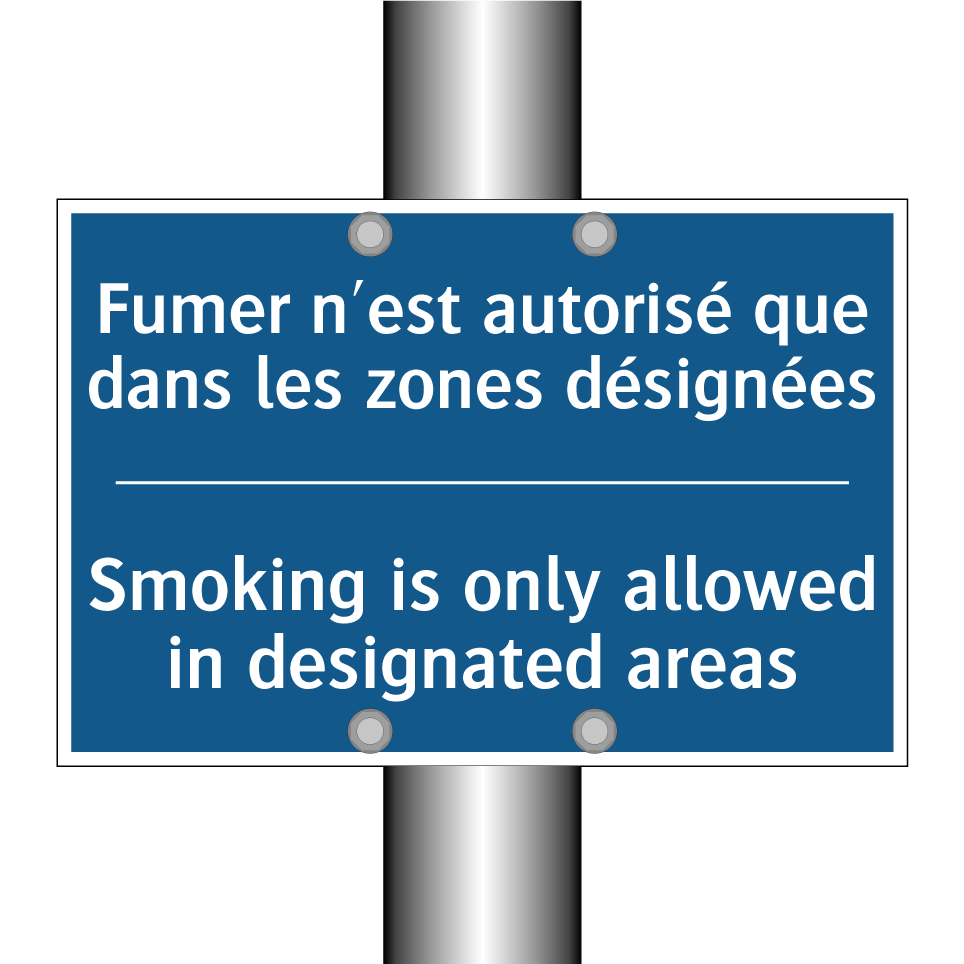 Fumer n'est autorisé que dans  /.../ - Smoking is only allowed in designated  /.../