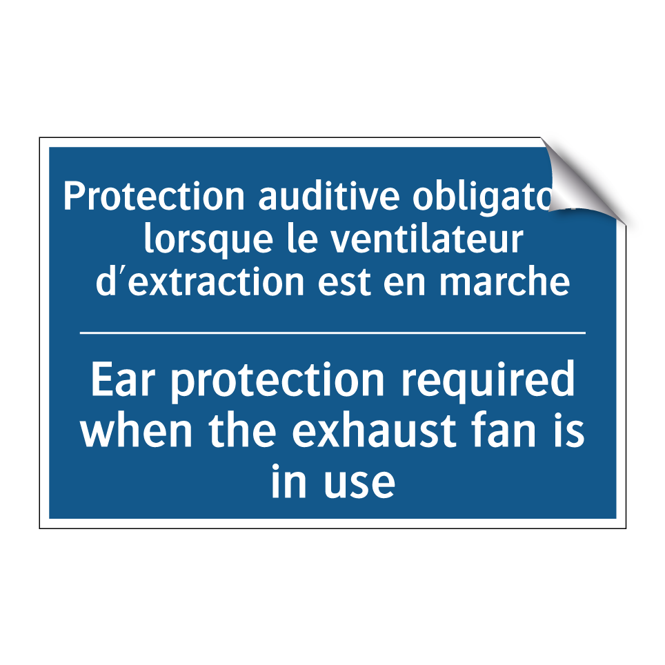 Protection auditive obligatoire  /.../ - Ear protection required when the  /.../