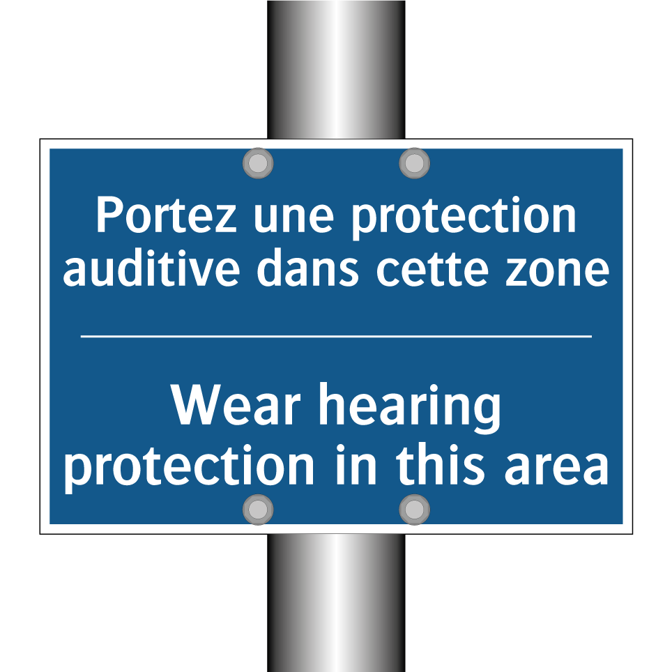 Portez une protection auditive  /.../ - Wear hearing protection in this  /.../