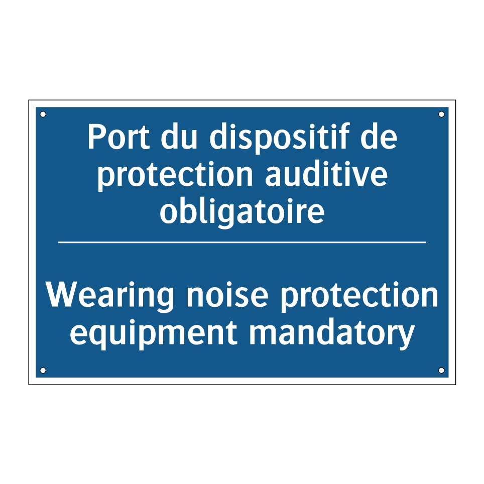 Port du dispositif de protection  /.../ - Wearing noise protection equipment  /.../