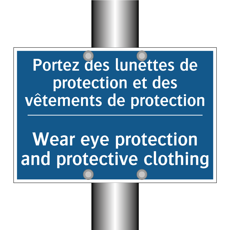 Portez des lunettes de protection  /.../ - Wear eye protection and protective  /.../