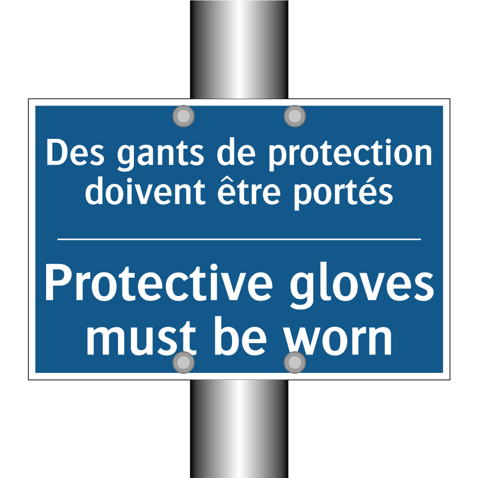 Des gants de protection doivent  /.../ - Protective gloves must be worn