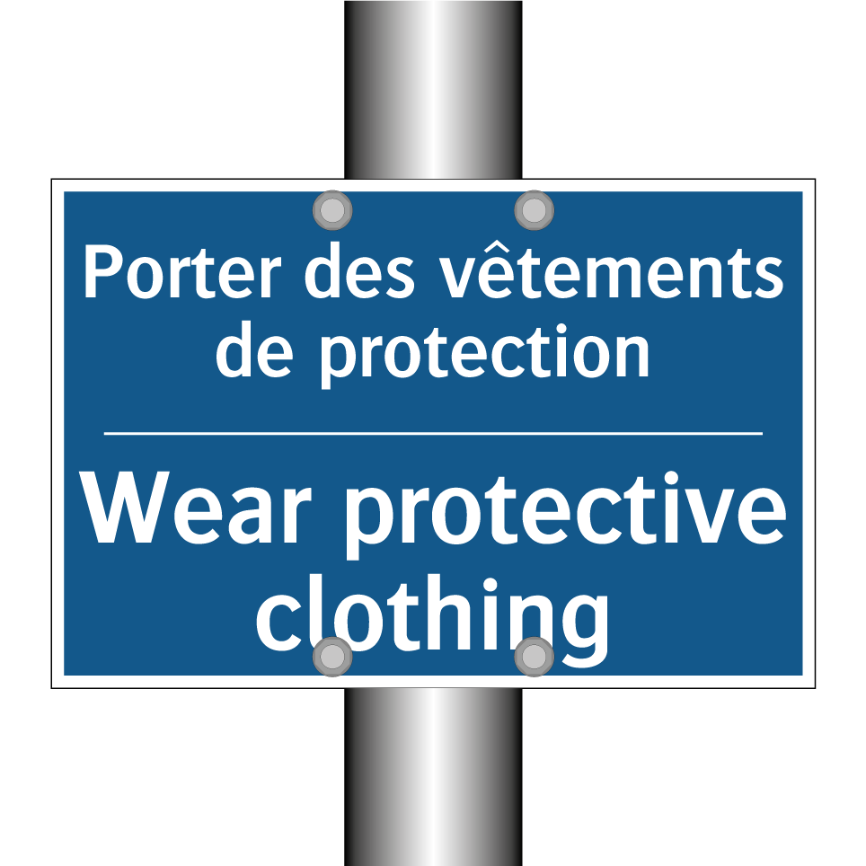 Porter des vêtements de protection /.../ - Wear protective clothing