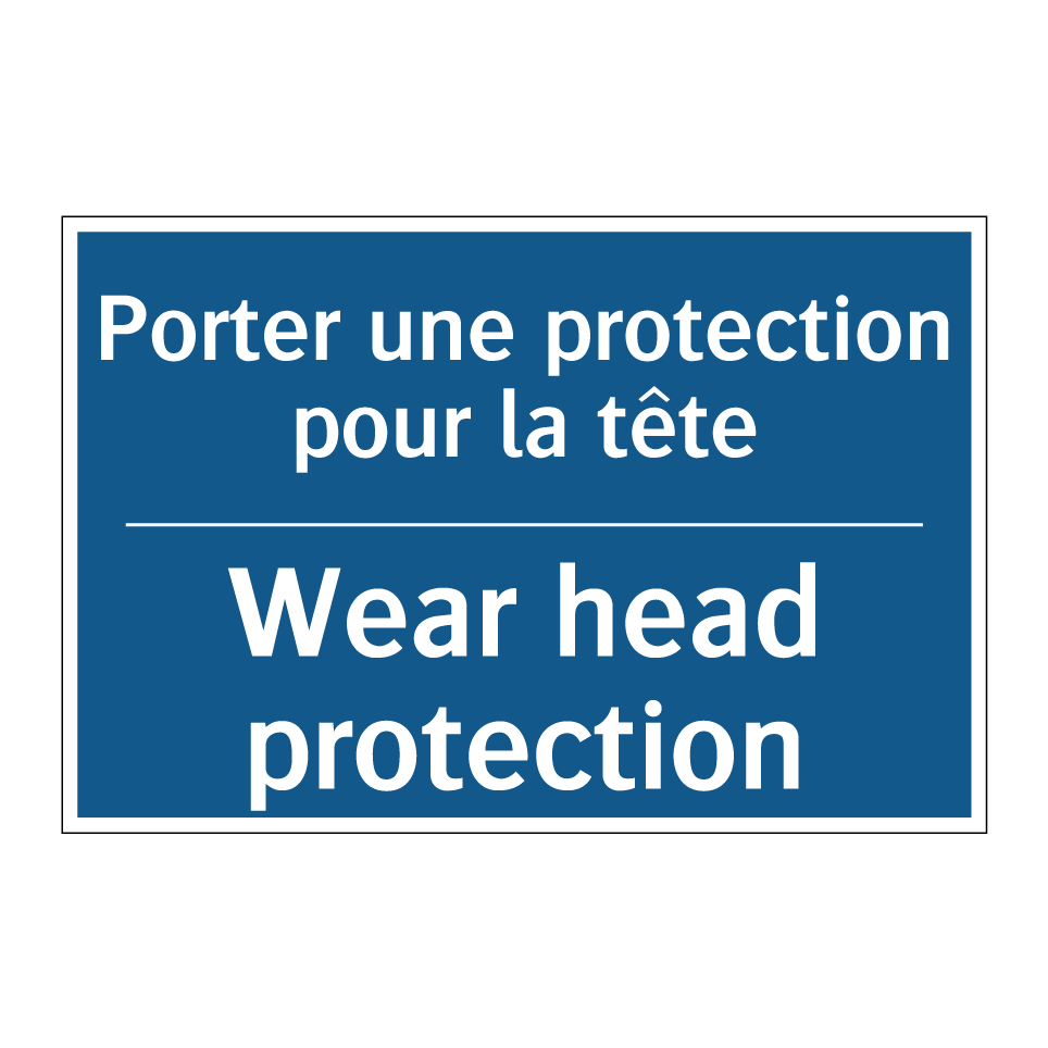 Porter une protection pour la  /.../ - Wear head protection