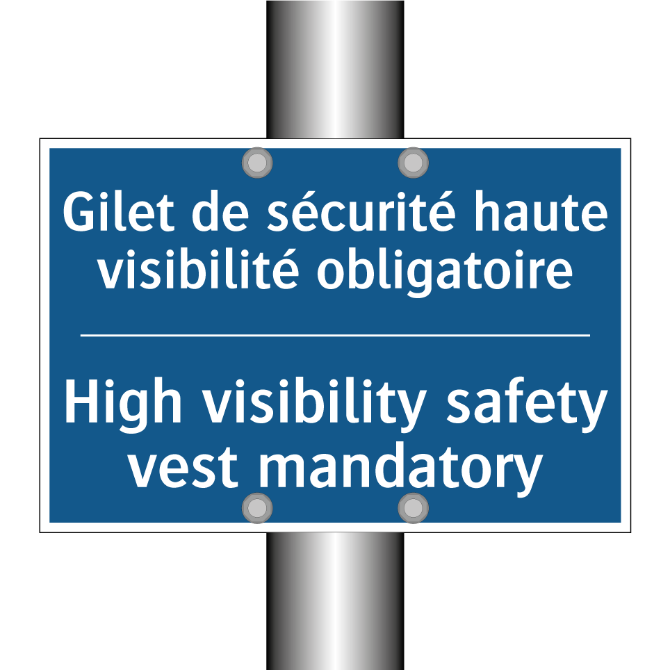 Gilet de sécurité haute visibilité  /.../ - High visibility safety vest mandatory /.../