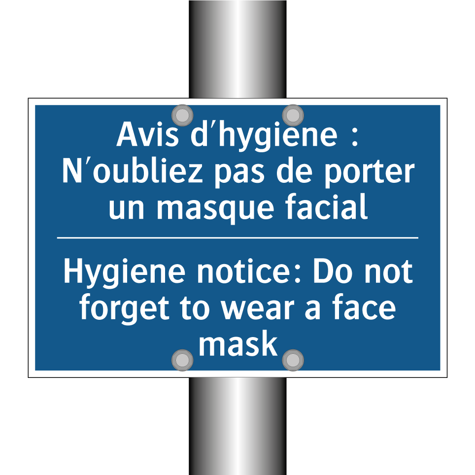 Avis d'hygiène : N'oubliez pas  /.../ - Hygiene notice: Do not forget  /.../