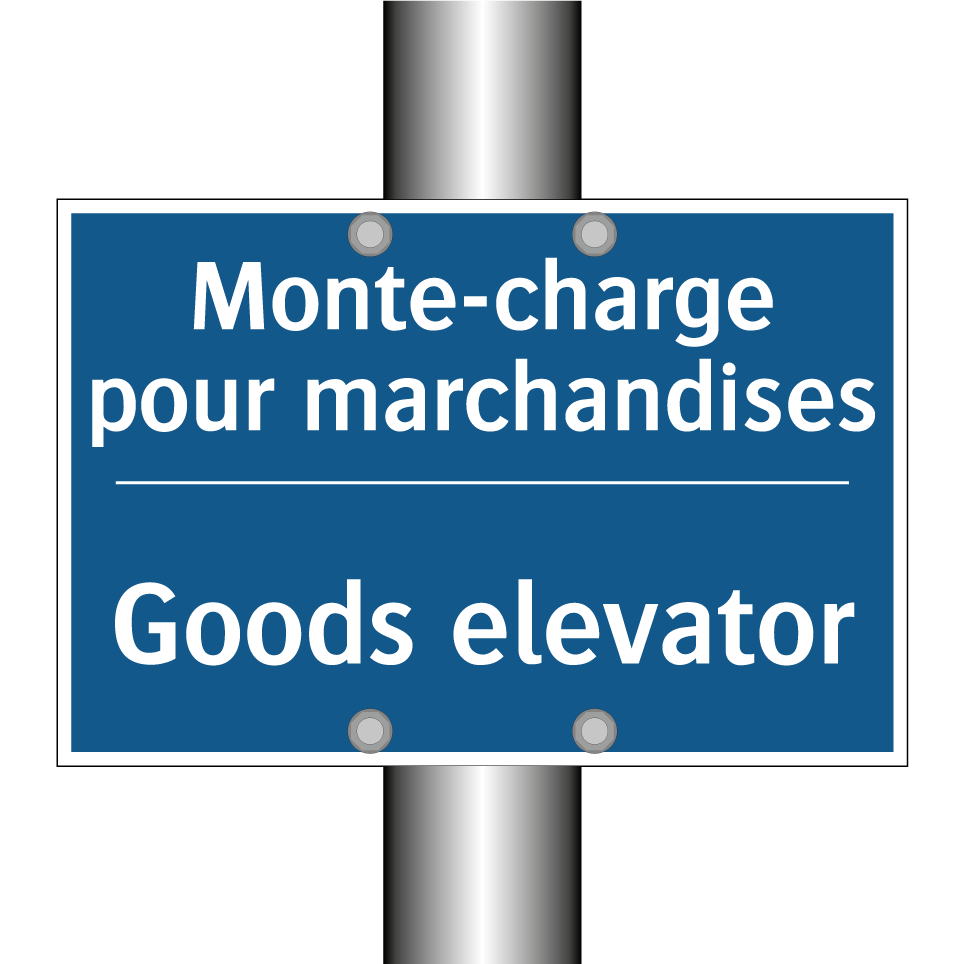 Monte-charge pour marchandises - Goods elevator