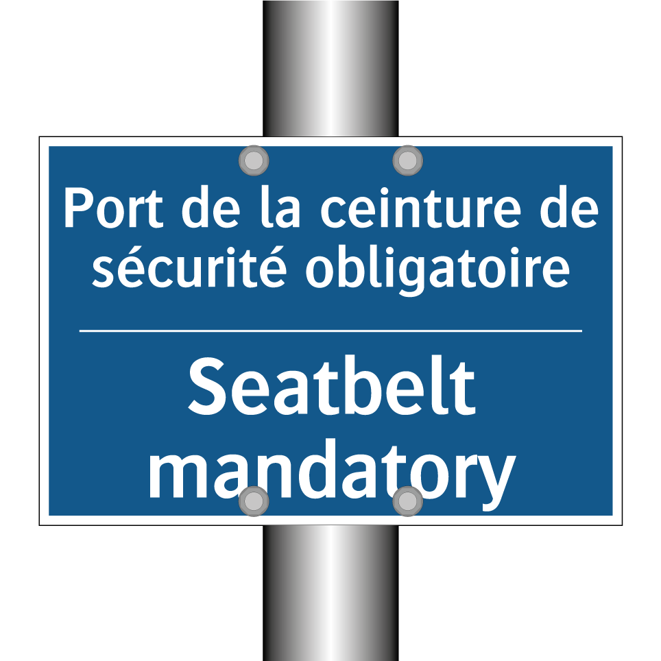 Port de la ceinture de sécurité  /.../ - Seatbelt mandatory