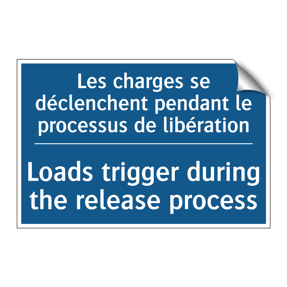 Les charges se déclenchent pendant  /.../ - Loads trigger during the release  /.../