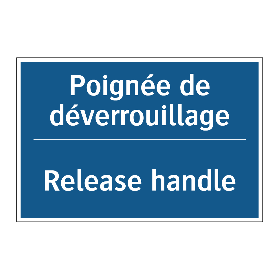 Poignée de déverrouillage - Release handle