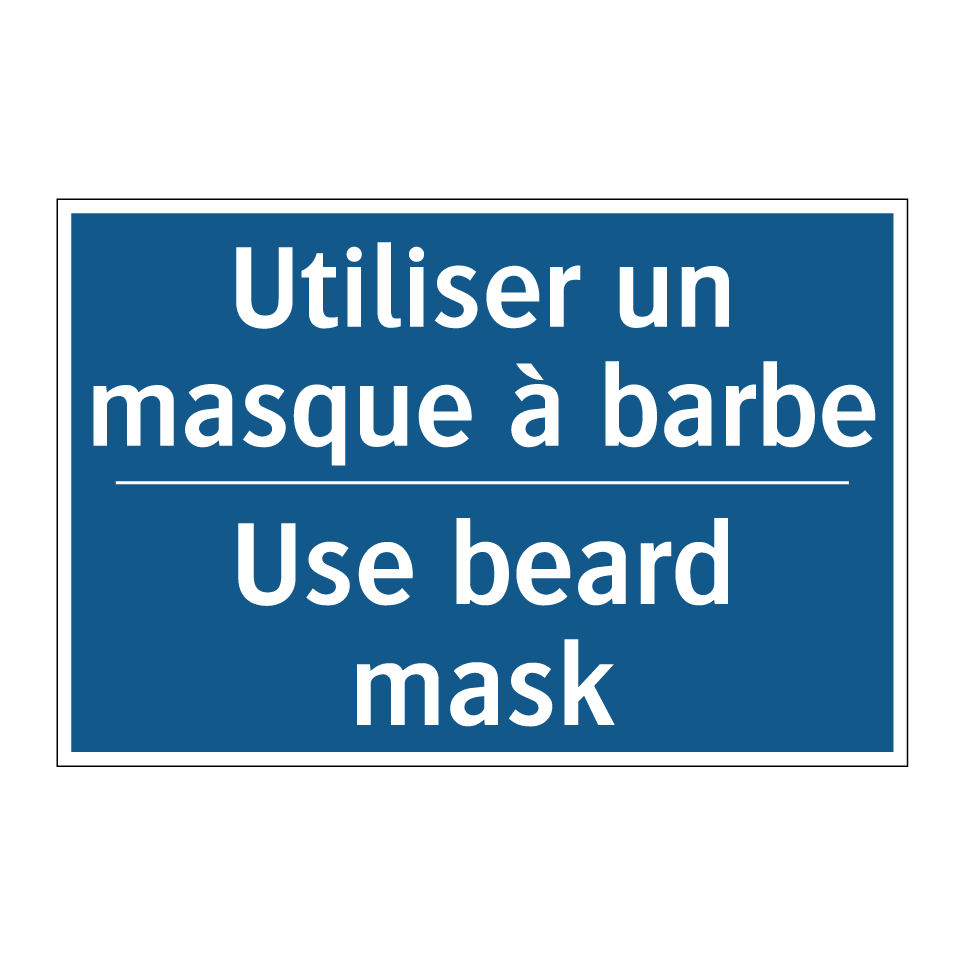 Utiliser un masque à barbe - Use beard mask