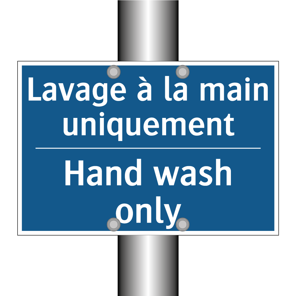 Lavage à la main uniquement - Hand wash only