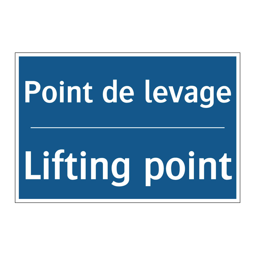 Point de levage - Lifting point
