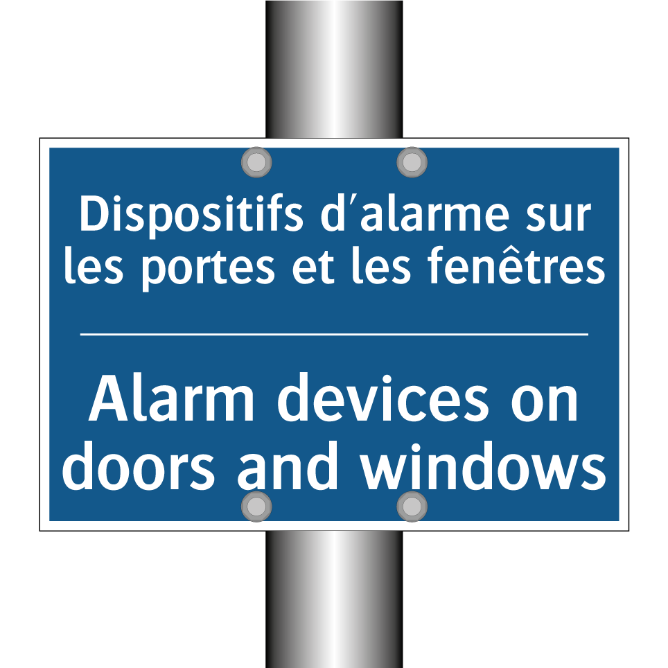 Dispositifs d'alarme sur les portes  /.../ - Alarm devices on doors and windows /.../
