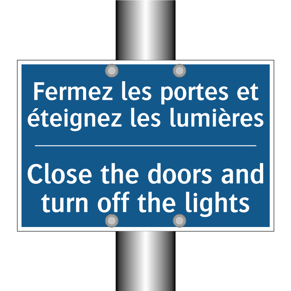 Fermez les portes et éteignez  /.../ - Close the doors and turn off the  /.../
