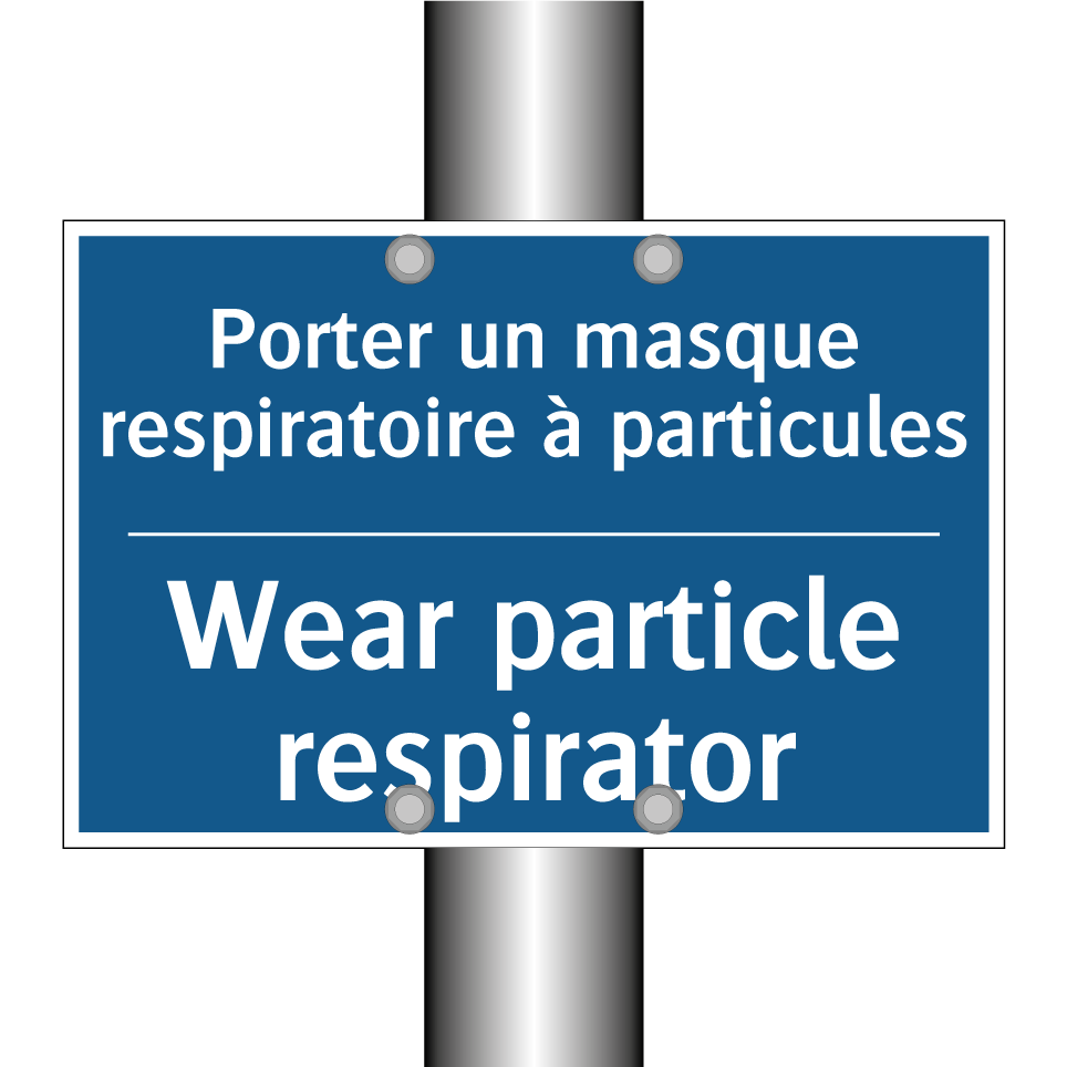 Porter un masque respiratoire  /.../ - Wear particle respirator